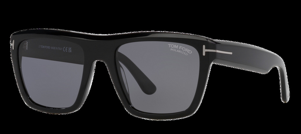 NEW Tom Ford Alberto FT1077-N Black Polarized Sunglasses